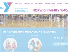 Tablet Screenshot of norwichymca.com